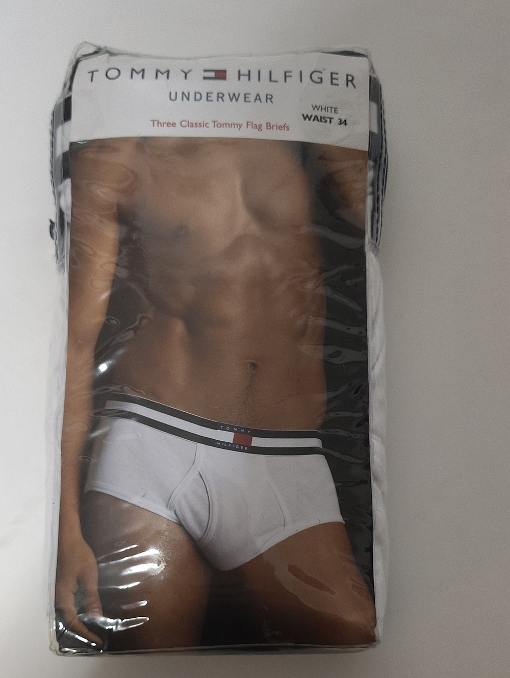 Vintage 2004 Tommy Hilfiger White Men's Briefs Underwear - 3 Pack - Size 34